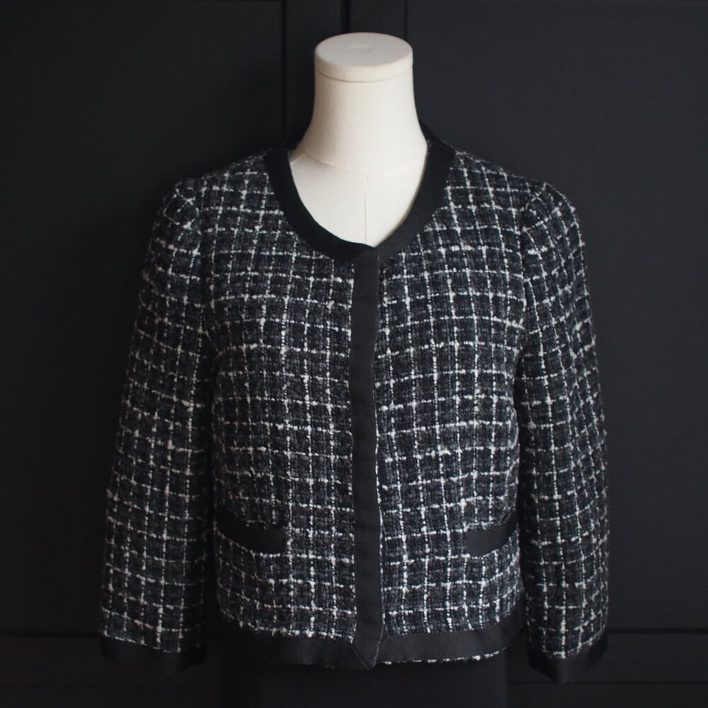 H&M | Tweed Black, White & Grey Jacket